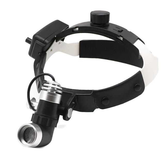 80000 Lux Powerful Headlamp with Binocular Magnifier 2.5X/3.5X Helmet –  DentalDenshine