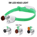 Dental Lab Headlight 5W LED Cordless Super Bright Lightweight Medical Headlight