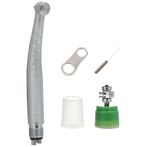 4 Hole Dental High Handpiece 3 Water Spray + Dentist Air Turbine High Torque Button