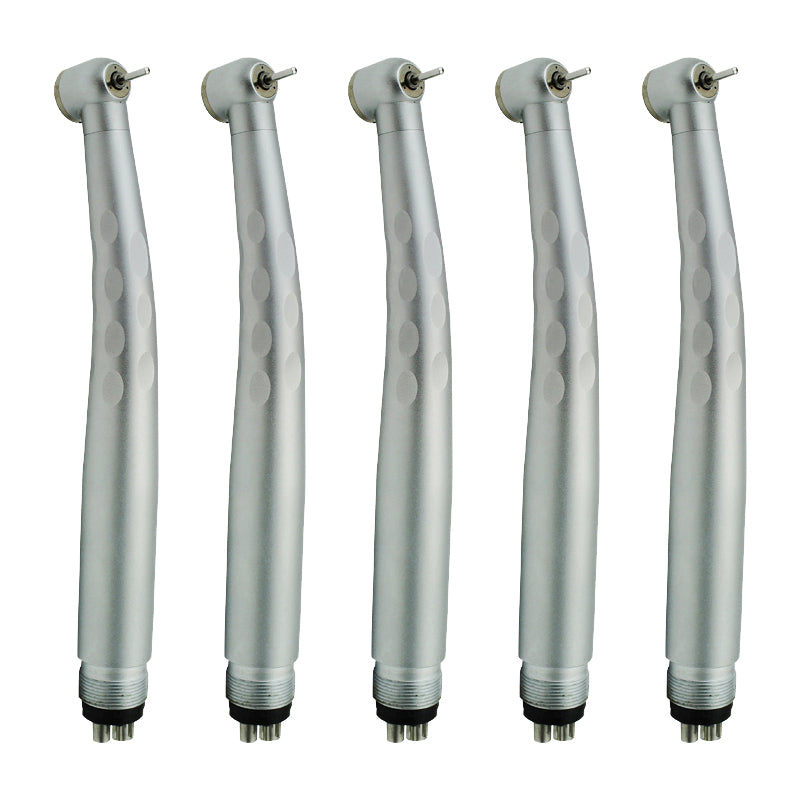 5pcs 4-Hole Dental High Speed Handpiece Standard Push Button 3-Way Spray