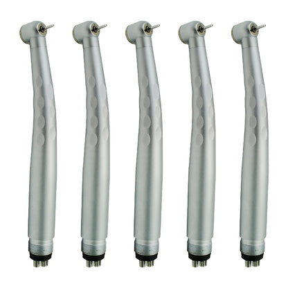 5pcs 4-Hole Dental High Speed Handpiece Standard Push Button 3-Way Spray