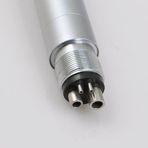 Dental Low-Speed Handpiece Kit Slow Push Button Contra Angle +4 Hole Dental High-Speed LED 3 Water Spray with Oval Handle