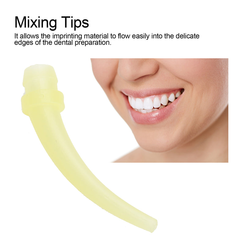 100pcs Oral Mixing Tips Silicone Rubber Mix Head Dentist Tools Universal Installation