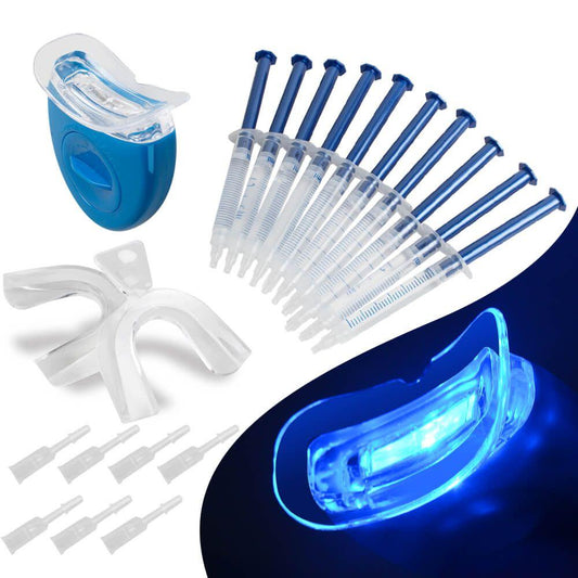 Teeth Whitening Dental Bleaching System Oral Gel Kit Tooth Whitener + 10 pcs C-SHAPE Adult Teeth Whitening Intraoral Cheek Lip Retractor Mouth Opener