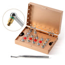 Dental Implant Removal Kit Golden Box Broken Screws Tool Universal Screw Extractor Set Dentistry Restoration Instruments