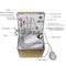 Portable dental unit with built-in ultrasonic scaler and oil-free air compressor motor