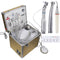 Portable dental unit with built-in ultrasonic scaler and oil-free air compressor motor