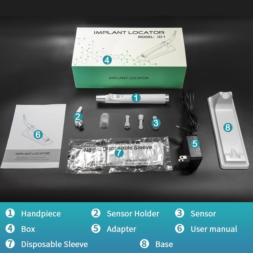 Implant locator Precise cross scan point Screwdriver detection tool 360 degree rotation