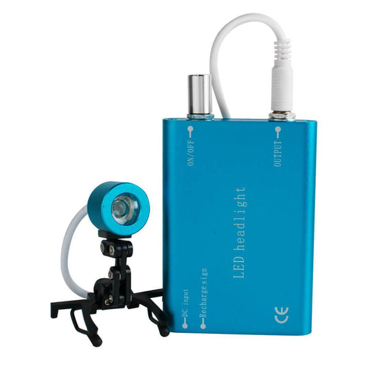 Portable Blue Head Light Lamp for Dental Surgical Medical Binocular Loupe