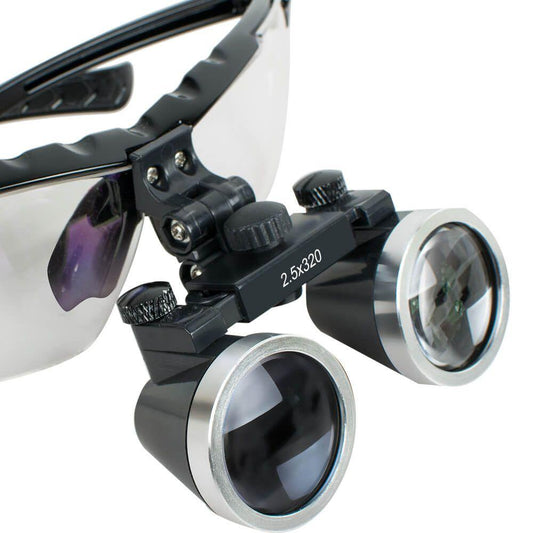 Dental Surgical Medical Binocular Loupes 2.5X 320mm Optical Glass Loupe