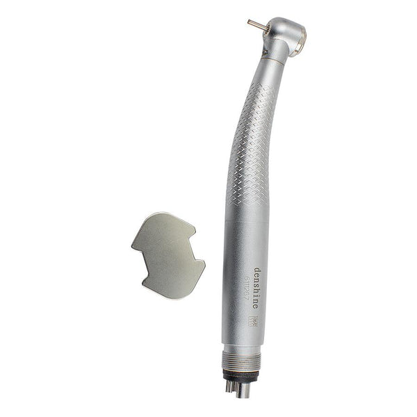 4-Hole Dental LED Handpiece Push Button 3 Way High Speed Handpiece