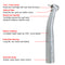 LED Dental Fiber Optic High Speed Handpiece 3 Way Spray With Quick Coupling