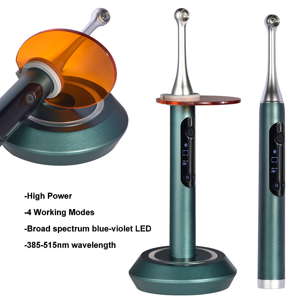 Dental Cordless Curing Light 1 Second Cure Lamp with 4 working modes