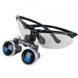 Brand new dental surgery medical double barrel 3.5X 320mm optical glass magnifier