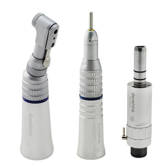 Low Speed Dental Handpiece Set CLASSIC Contra Angle Latch Bur + Straight Nose Cone+motor