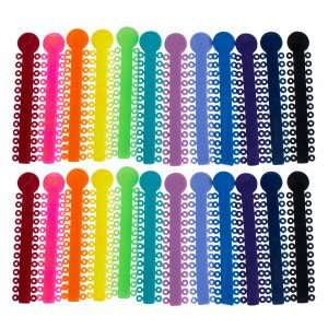 1 Pack Dental Orthodontic Ligature Ties (Multi-color)