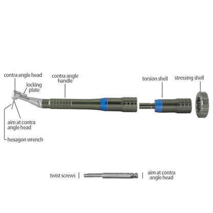 Implant Torque Wrench Manipolo Regolazione universale regolabile con scatola di disinfezione