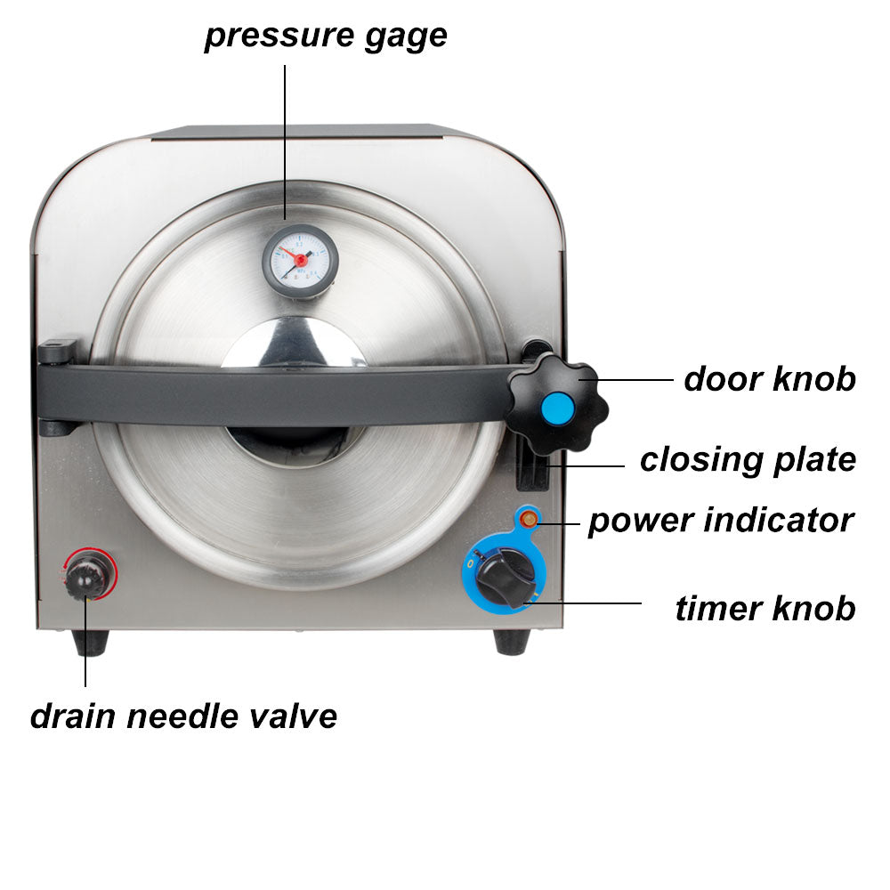 équipement médical de stérilisation de vapeur de stérilisateur d'autoclave de laboratoire dentaire de 14L 900W