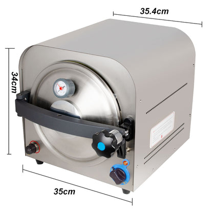 équipement médical de stérilisation de vapeur de stérilisateur d'autoclave de laboratoire dentaire de 14L 900W