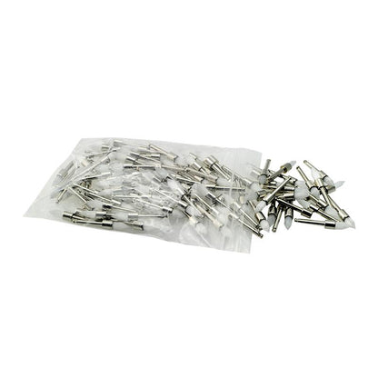 100 Pcs brosse à prophylaxie dentaire brosse de polissage de Type conique en Nylon blanc