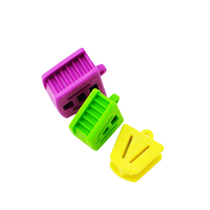 6 PZ/1 set Blocchi Morso per Bocca in Lattice di Silicone