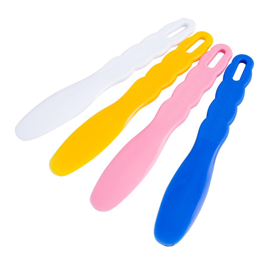 4pcs assorted dental lab plastic mixing spatula