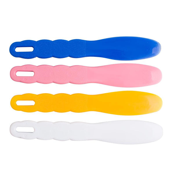 Spatule de mélange en plastique de laboratoire dentaire assortie de 4 pièces