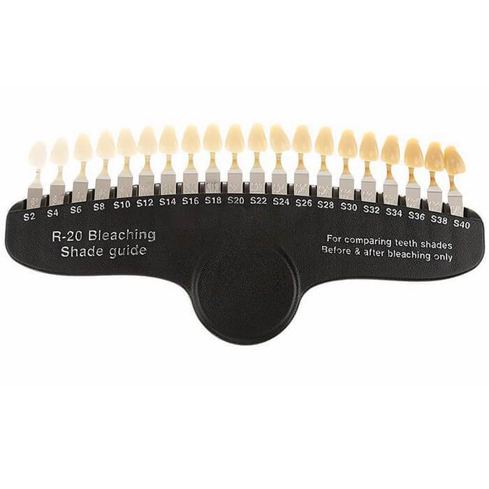 Blanchiment des dents guide d'ombre dentaire blanchiment des dents pour une utilisation de blanchiment