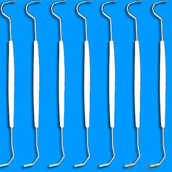 100pcs Sterilized Disposable Dental Probe Double Ends Explorer Plastic Handle