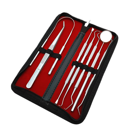 Kit d'hygiène buccale dentaire professionnel Deep Clean Scaler Teeth Care 7 Tool Set