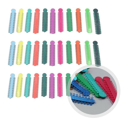 1040 pièces/sac orthodontie dentaire cravates élastiques 45 couleurs aléatoires