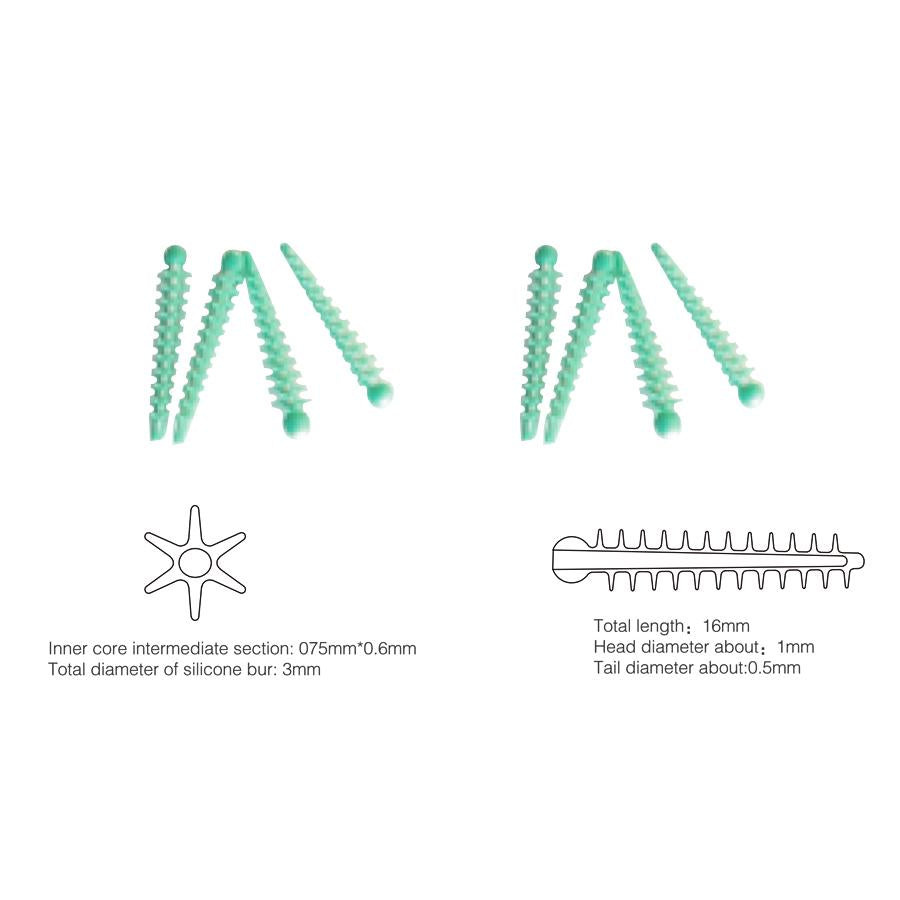 40 teile/schachtel Dental Adpative Wedges Thorn Matrix 134 ℃ Elastischer Diastema-Befestigungskeil