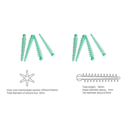 40 pièces/boîte cales adaptatives dentaires matrice d'épine 134℃ coin de diastème de fixation élastique