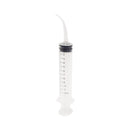 10pcs 12ml/cc Disposable Dental Curved Tip Irrigation Syringe With Measurement