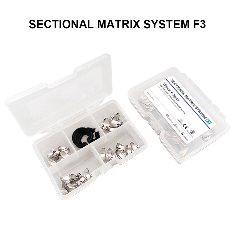 1box Dental Sectional Matrix System Metal Matrix Bands Dentist Tools