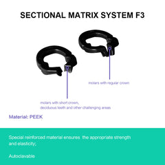 1box Dental Sectional Matrix System Metal Matrix Bands Dentist Tools