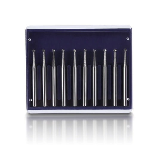 10 pieces/pack FG dental tungsten carbide bur round diameter 1.6mm