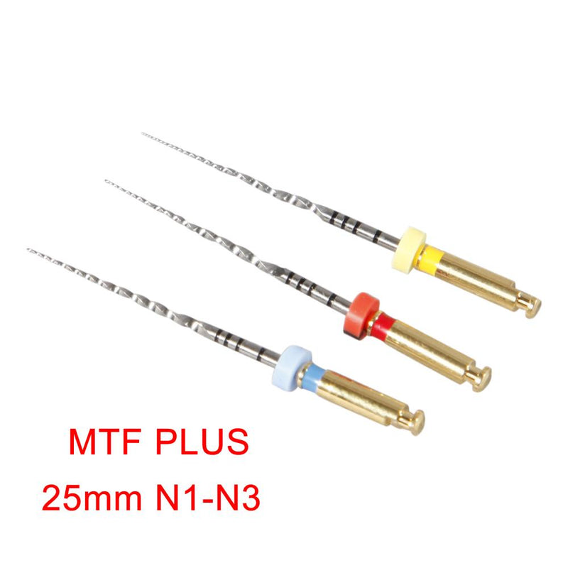 Dental Endodontic NiTi MTF Tips Files 25mm N1 N2 N3 for Engine Use