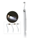 Kit de herramientas dentales LED sónicas multifunción eliminador de placa de borrador de manchas de dientes bucales con luz LED