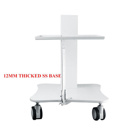 Large Stainless Steel Medical Cart Dental Unit Cart with Swivel Wheels and Socket