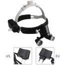 Dental surgery LED headlight with binocular magnifying glass 5W adjustable headlight