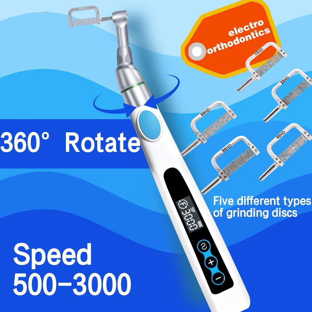 Wireless Dental IPR System with Electric Orthodontic Motor and Type-C Charging Port for Dental Practices