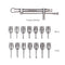 Dental Implant Torque Wrench Screwdriver Kit 10-70NCM Ratchet / 10-40Ncm Hex Drivers Dentistry Repair Tools