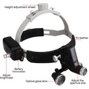 Dental surgery LED headlight with binocular magnifying glass 5W adjustable headlight