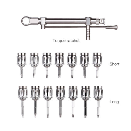 Dental Implant Torque Wrench Screwdriver Kit Dentist Implant Restoration Tool