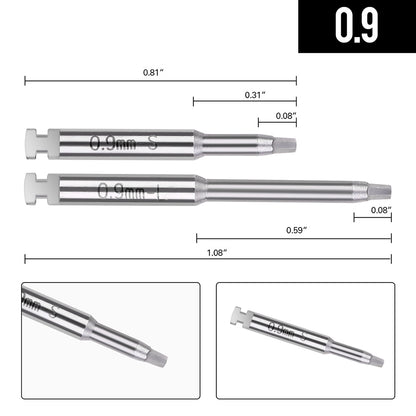 12pcs Dental Lab Implant Screwdriver Long Short with Base