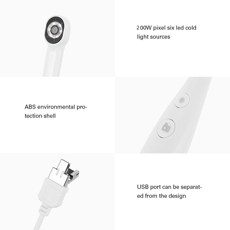 Inspección de dientes dentales Cámara intraoral Detector oral de mano HD