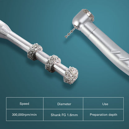 Dental Diamond Burs Medium Grit Depth Marking  For High Speed Handpiece