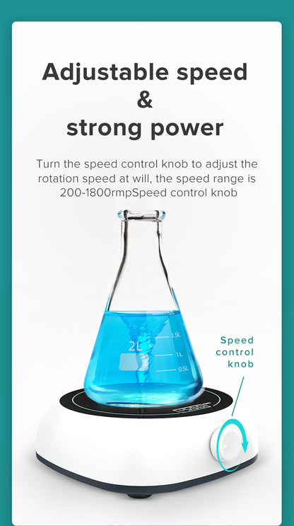 Attrezzatura da laboratorio con miscelatore magnetico con display digitale 110-220V con barra di agitazione