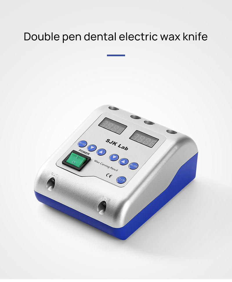 Cuchillo de cera para encerador eléctrico Dental tallado con 6 puntas de cera + 2 bolígrafos